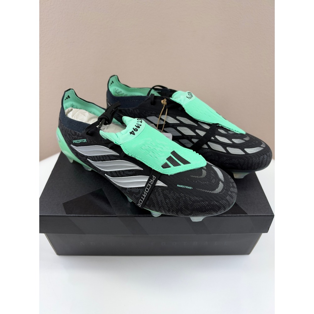 Adidas Predator Elite FT FG Soccer Cleats Black Mint IH9852 Mens 10.5 New